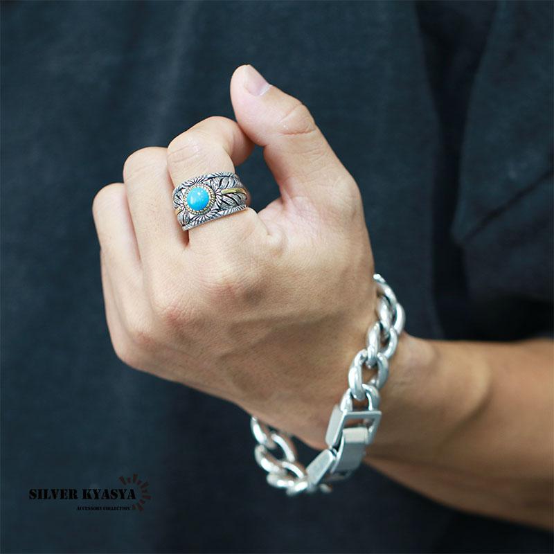 複数買いで最大300円OFFクーポン／シルバー925 フェザーリング 