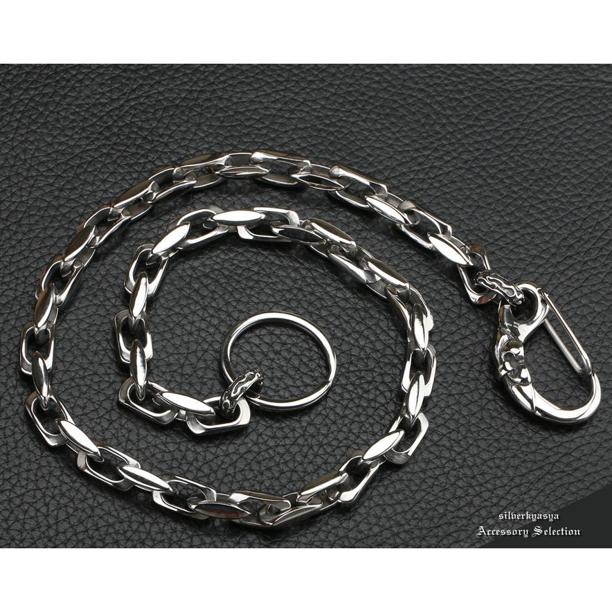 クーポンで10％OFF 高品質ステンレス素材 ウォレットチェーン ユリ