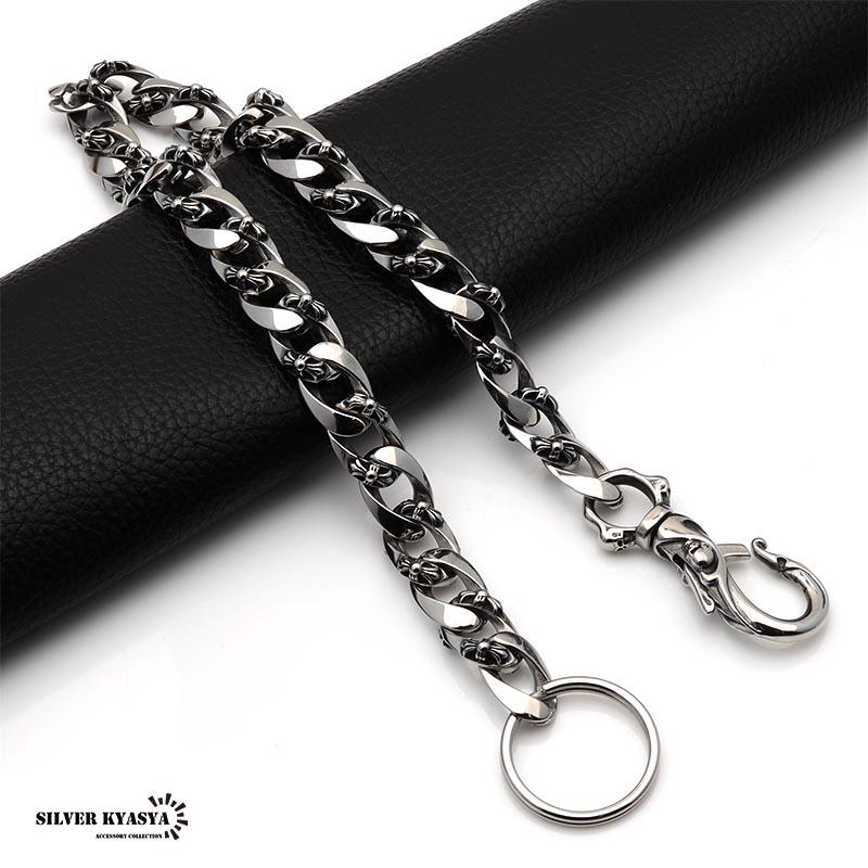 316L ステンレス 唐草 1クリップ ウォレットチェーン フック