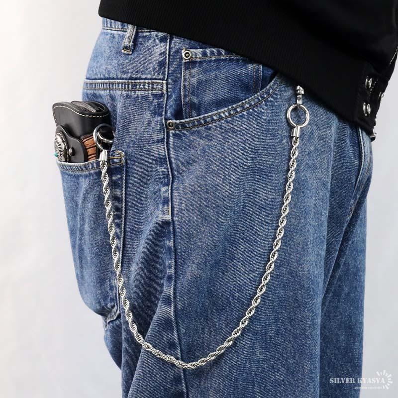 ステンレス ウォレットチェーン シルバー メンズ 財布 ロープ ステンレス ウォレットチェーン シルバー メンズ 財布 ロープ