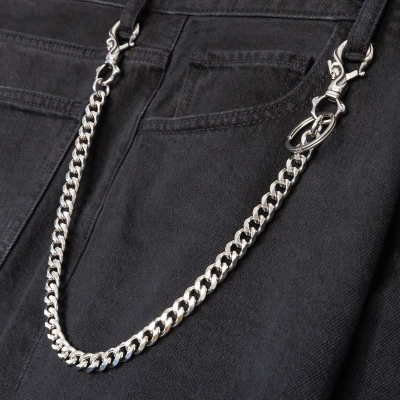 ステンレス ウォレットチェーン 財布 喜平チェーン シンプル 316L 唐草