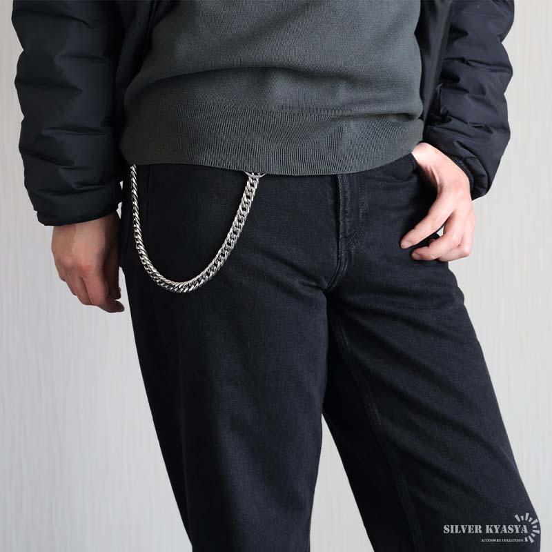 ステンレス ウォレットチェーン 財布 ダブル喜平チェーン 316L