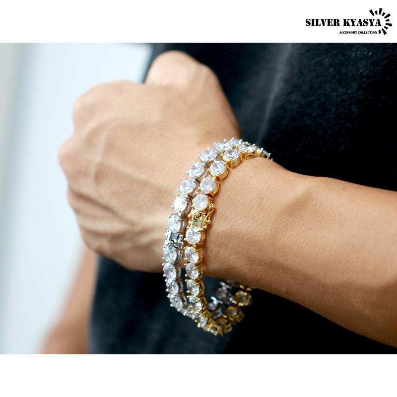 Glitter テニスブレスレット（シルバー92524gp） ポーチ付き シルバー