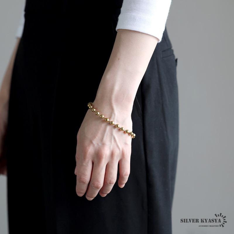 18cm) ラージボールブレスレット ゴールド 18k gp ステンレス 18cm) ラージボールブレスレット ゴールド 18k gp ステンレス