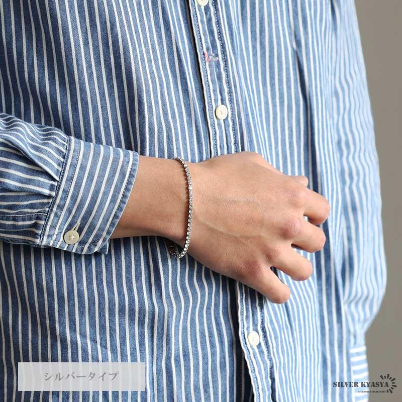 ♣️ ジルコニア テニスチェーン ブレスレット glitter 平野紫耀 シルバー ジルコニア テニスチェーン ブレスレット glitter 平野紫耀