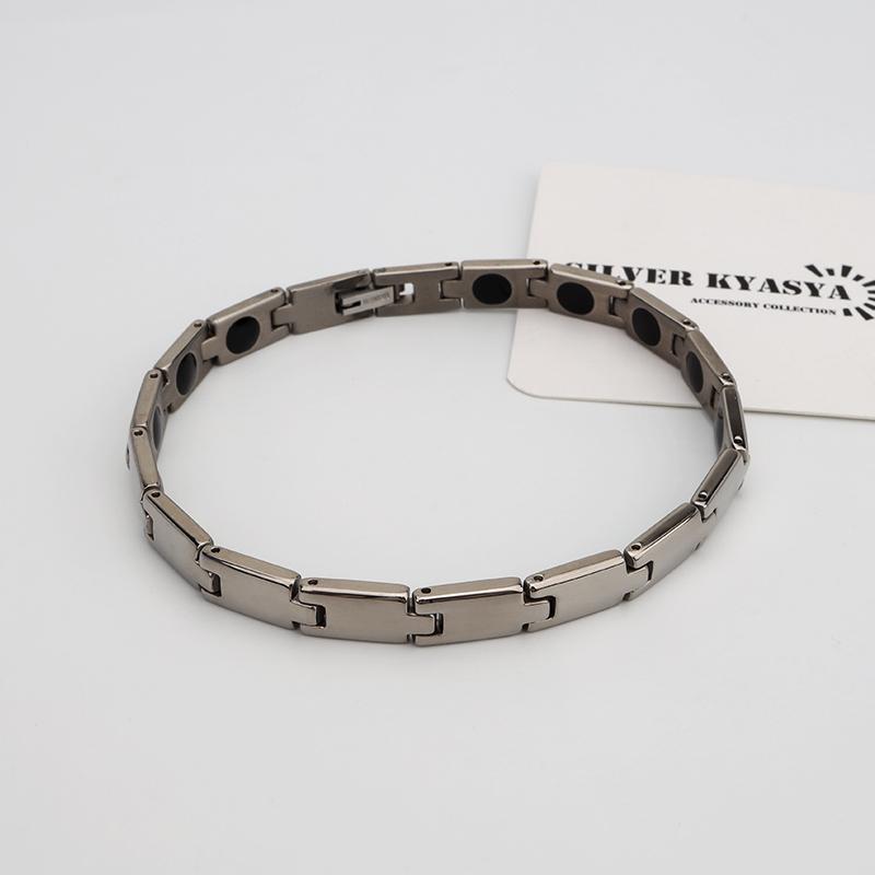 純チタン ゲルマニウムブレスレット シルバー Titanium チタン