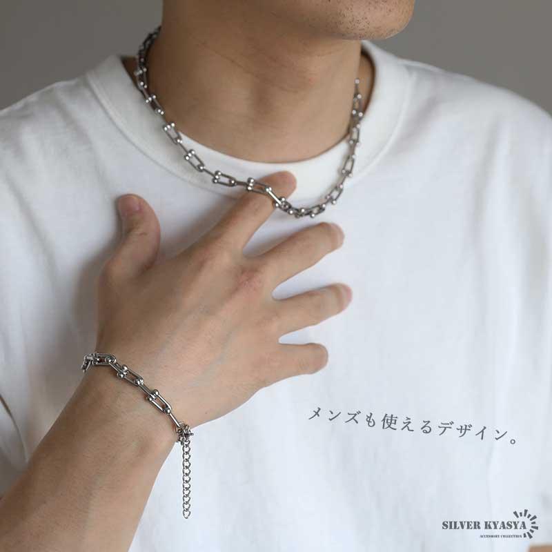 ゴールド) Uチェーンブレスレット レディース ステンレス 18K GP