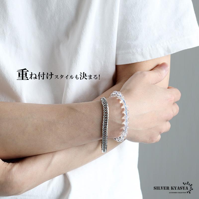 Mサイズ) パワーストーンブレスレット 数珠ブレスレット レインボー