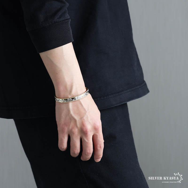 磁気バングル ハワイアンバングル フラワーバングル ゴールドバングル