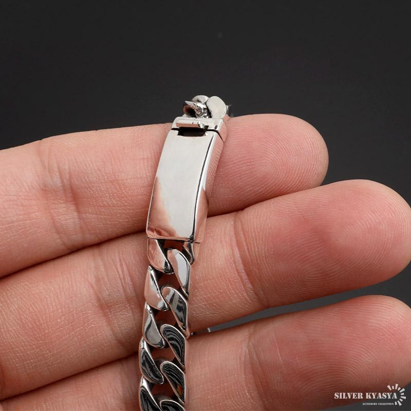 18cm) シルバー925 喜平ブレスレット チェーンブレスレット メンズ 幅