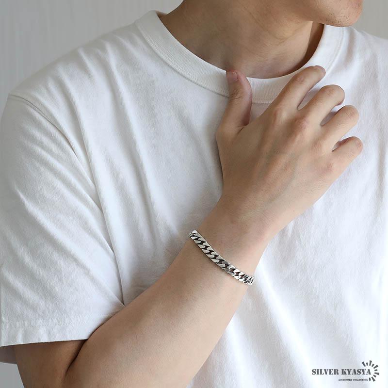 18cm) シルバー925 喜平ブレスレット チェーンブレスレット 18cm) シルバー925 喜平ブレスレット チェーンブレスレット