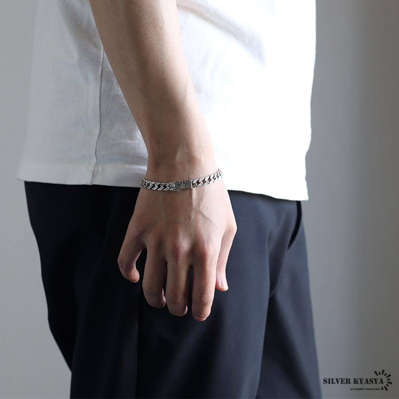 シルバー925 タイガーブレスレット 唐草ブレスレット 喜平ブレスレット 