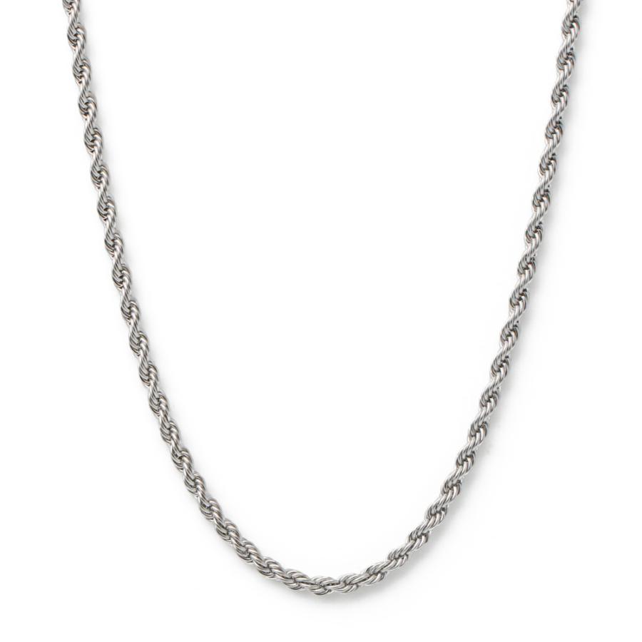 45cm) チェーンネックレス ロープチェーン 幅5mm ステンレス silver