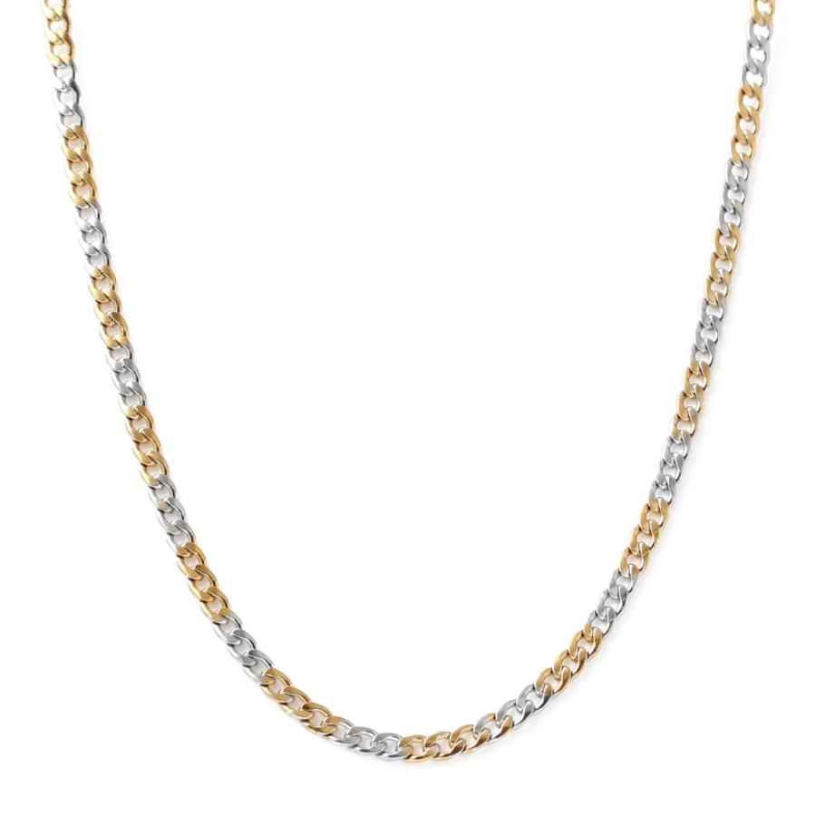 55cm) チェーンネックレス 喜平チェーン 幅5mm ステンレス silver 喜平