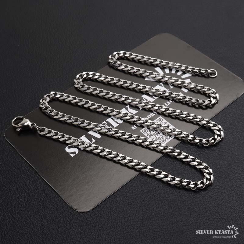 45cm) ステンレス 喜平ネックレス チェーンネックレス 幅3.6mm