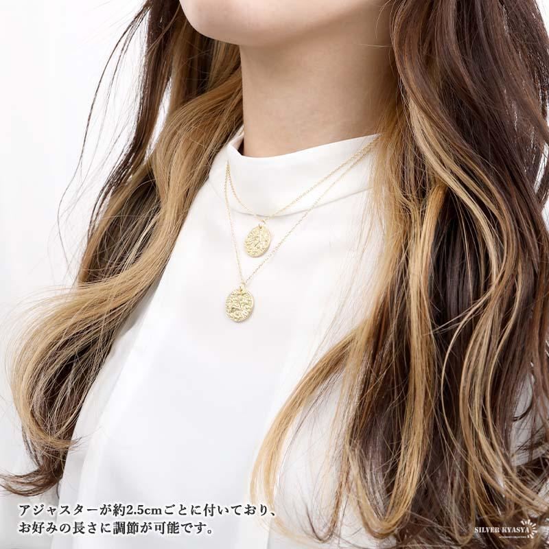 (type E - しし座) 12星座 コインネックレス シルバー925 18KG ゴールド あずきチェーン BOX付属の画像