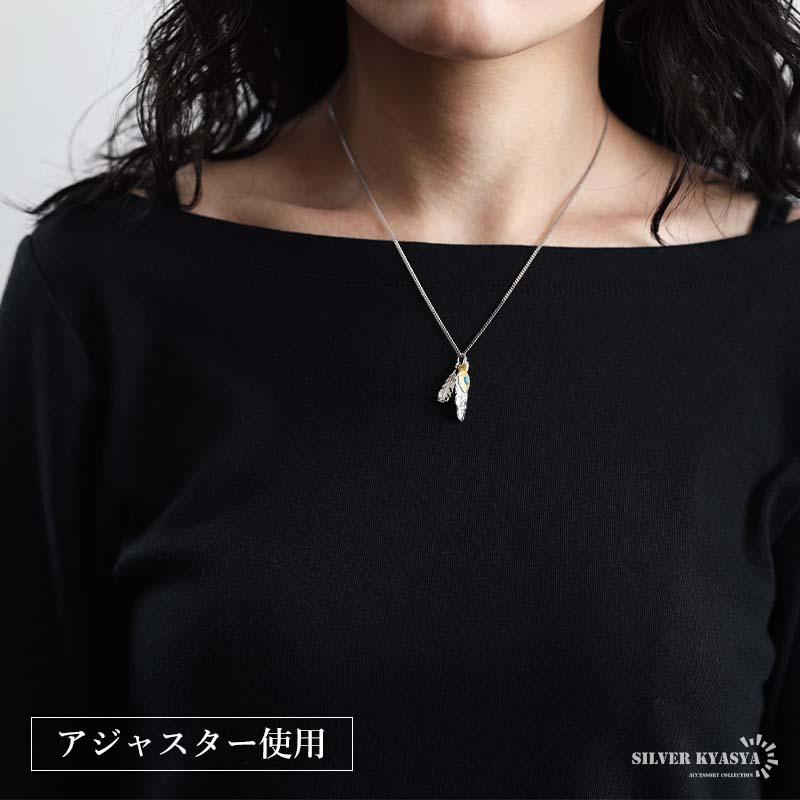シルバー925 フェザーネックレス ペンダントネックレス インディアン