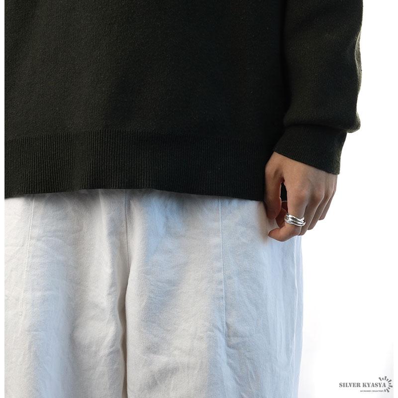 市松　三連リング 約16号 市松 三連リング 約16号 市松