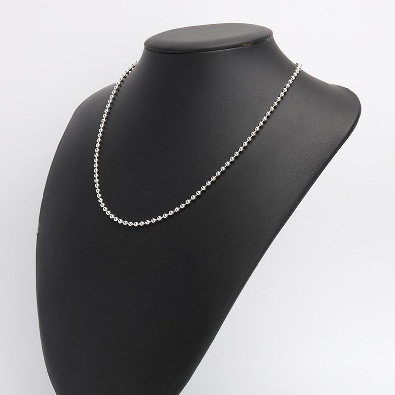 シルバー925 ボールチェーン ネックレス 幅3mm 40cm ネックレス 