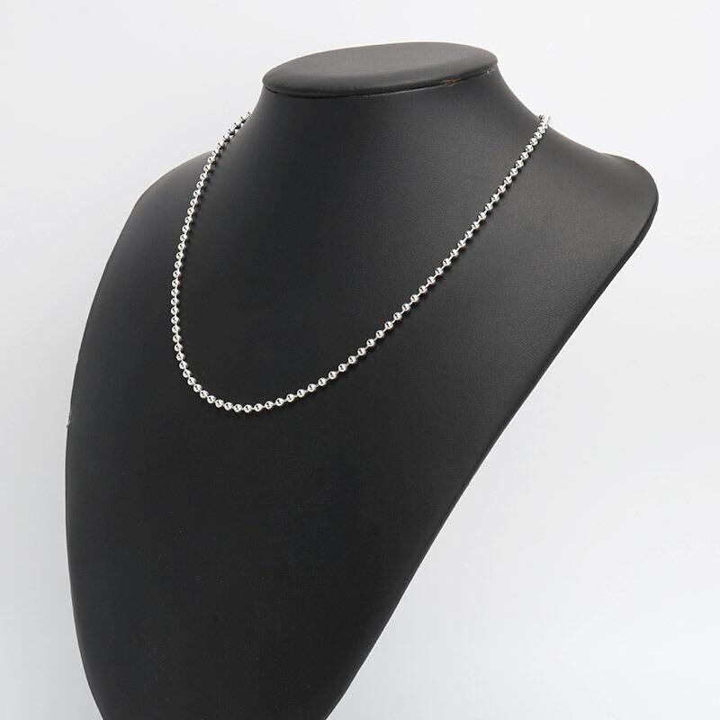 シルバー925 ボールチェーン 幅3mm ネックレスチェーン シルバー