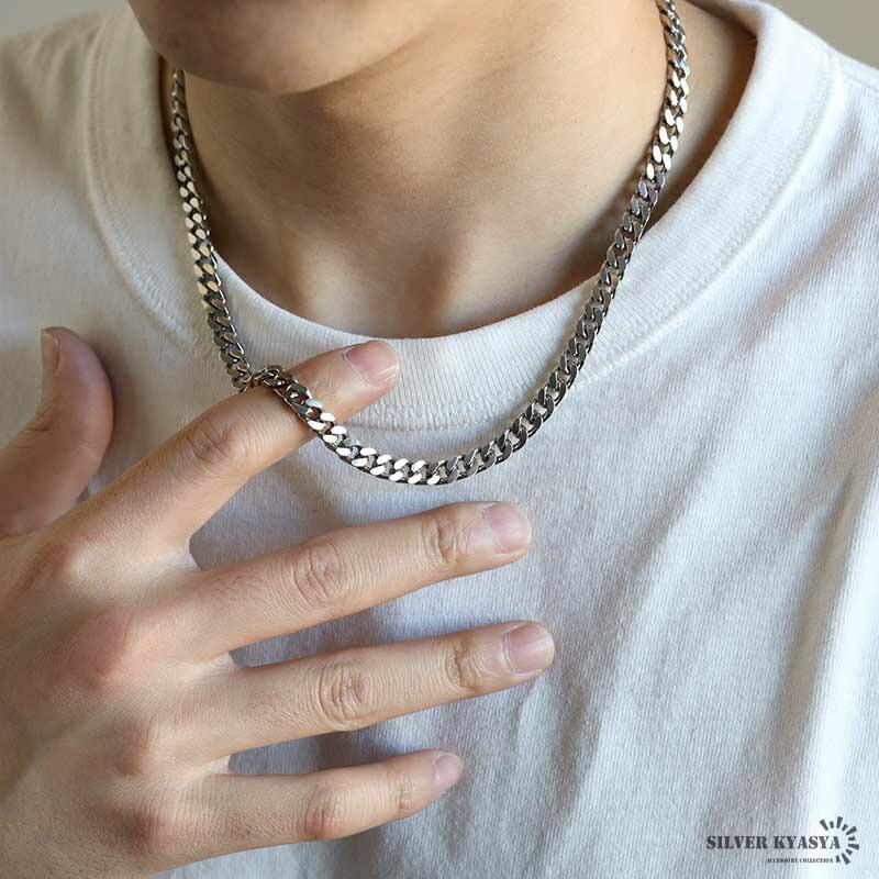 シルバー925 喜平チェーン 幅6mm 喜平ネックレス シルバーネックレス