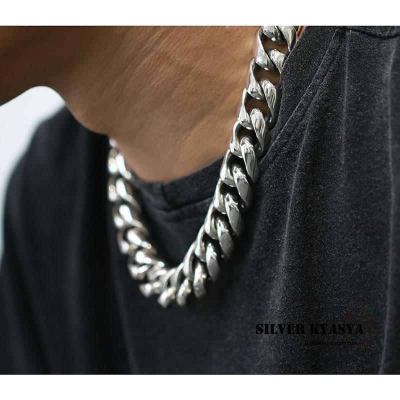 希少 超重厚 シルバー925 喜平ネックレス 極太 20mm マイアミ