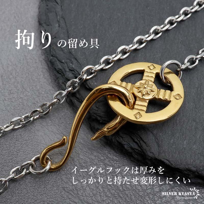 サージカルステンレス イーグルネックレス フェザーネックレス メンズ