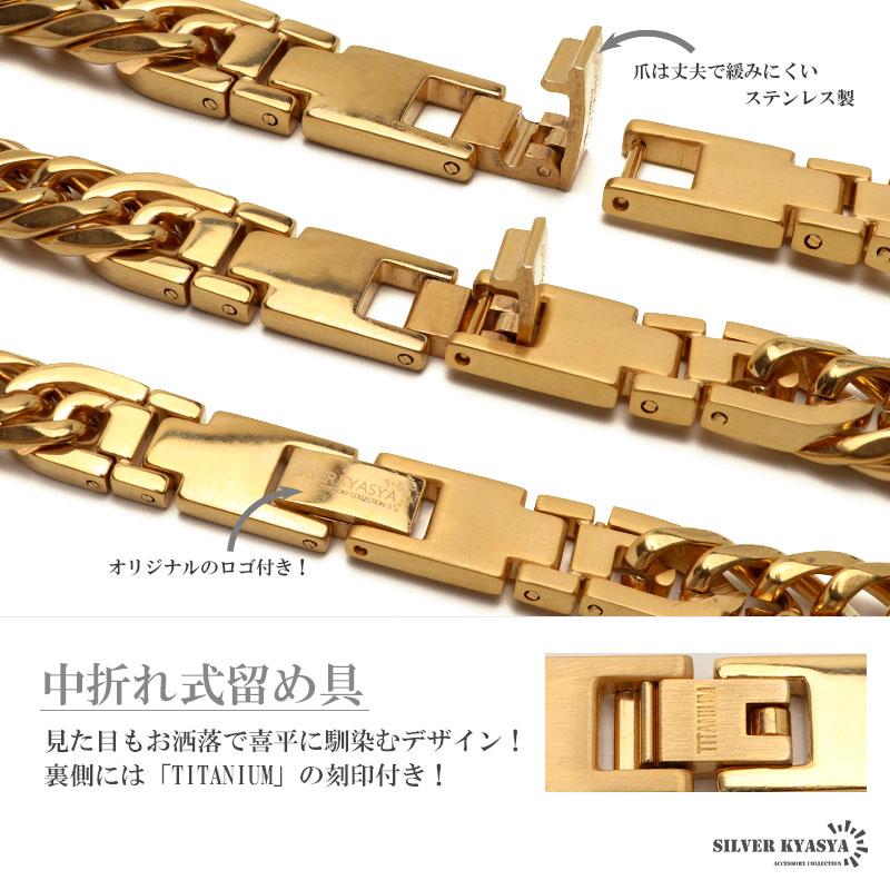 60cm) 純チタン製 軽い ダブル喜平チェーンネックレス 喜平