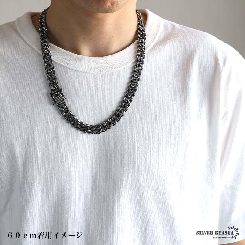 50cm) HIP HOP 喜平ネックレス ブラック 黒 メンズ ブリンブリン 50cm) HIP HOP 喜平ネックレス ブラック 黒 メンズ ブリンブリン