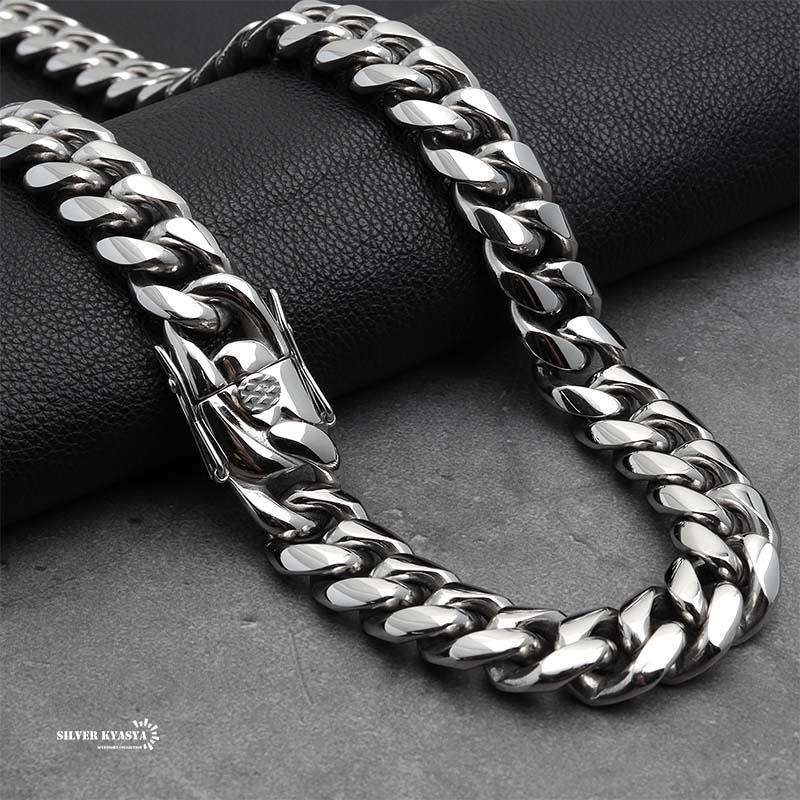 60cm) 316L 幅16mm 極太 メンズネックレス シルバー 喜平 60cm) 316L 幅16mm 極太 メンズネックレス シルバー 喜平