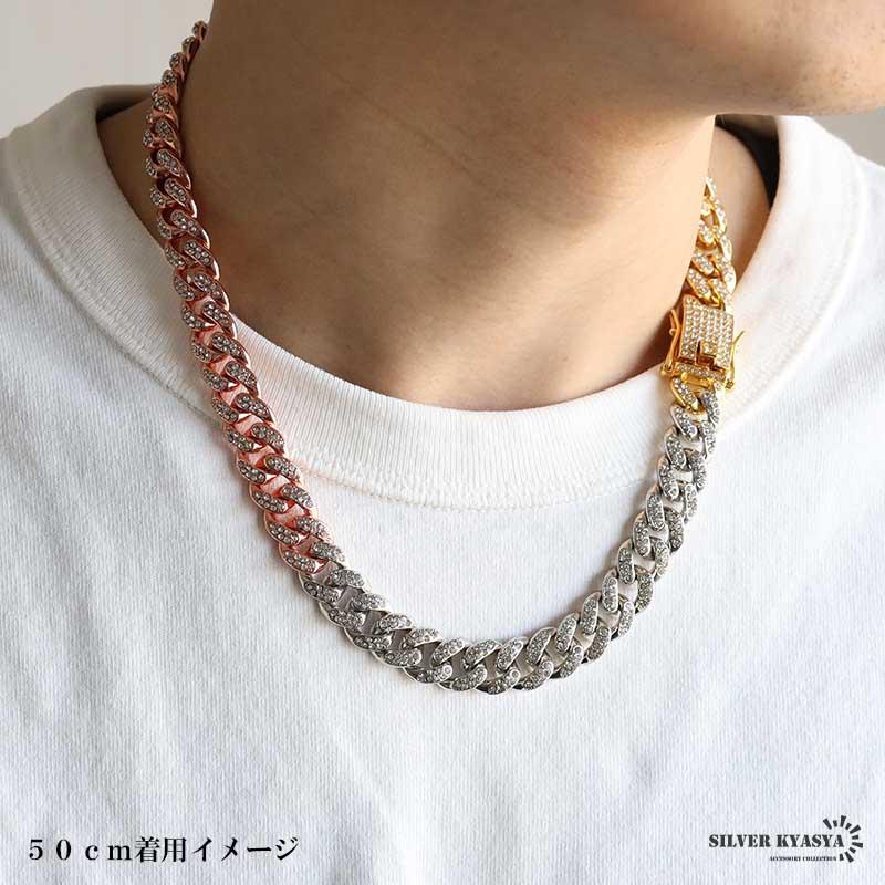 45cm) マイアミキューバンネックレス 喜平ネックレス メンズ 3 45cm) マイアミキューバンネックレス 喜平ネックレス メンズ 3