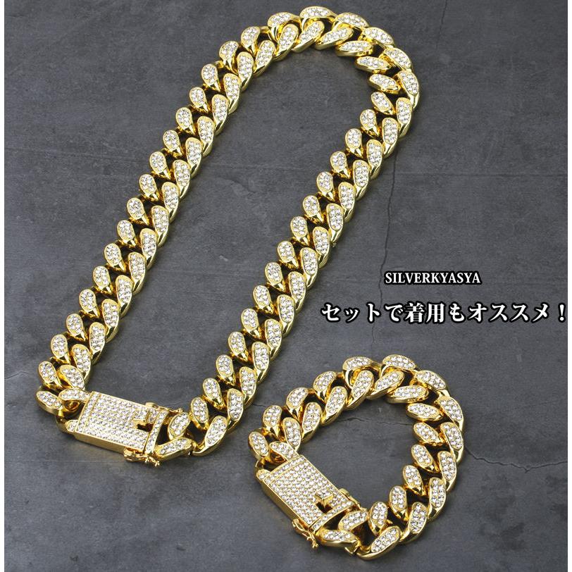 シルバー、24インチ(約60cm)) 太め 極太 喜平ネックレス チェーン