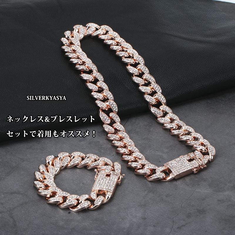 シルバー、24インチ(約60cm)) 極太 喜平ネックレス マイアミキューバン