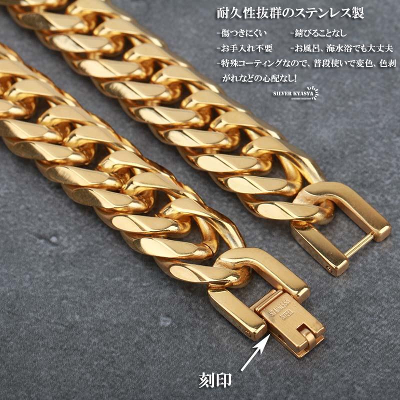 60cm) 幅11mm ステンレス 喜平ネックレス 中折式 金 ダブル喜平 60cm) 幅11mm ステンレス 喜平ネックレス 中折式 金 ダブル喜平