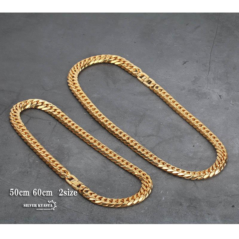 60cm) 13mm ステンレス 太め 太幅 喜平ネックレス 中折式 金 60cm) 13mm ステンレス 太め 太幅 喜平ネックレス 中折式 金