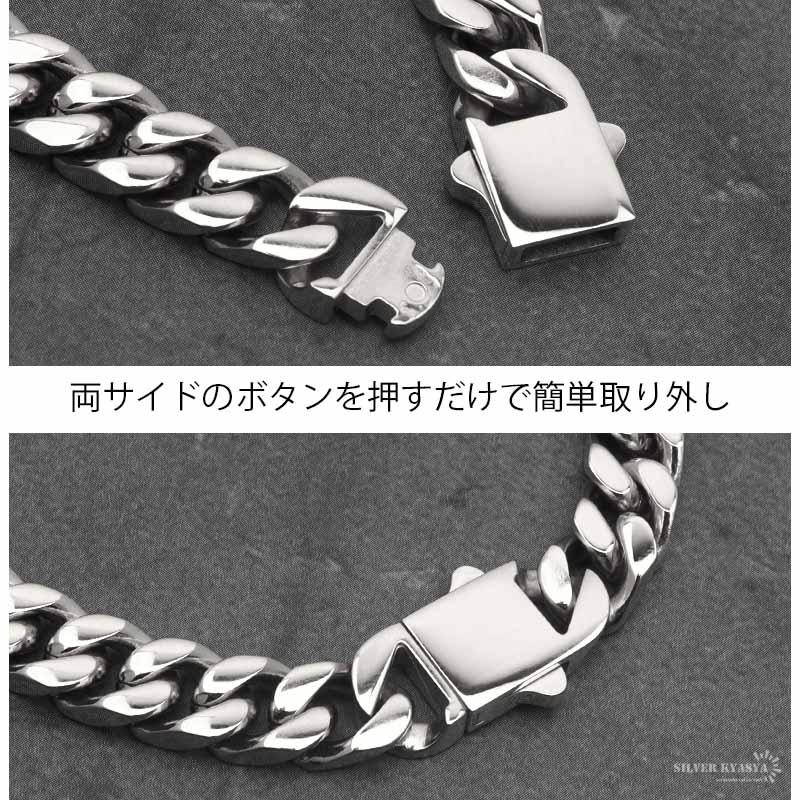 20inch(約50cm)) 幅7mm ステンレス 喜平チェーンネックレス 4面カット 