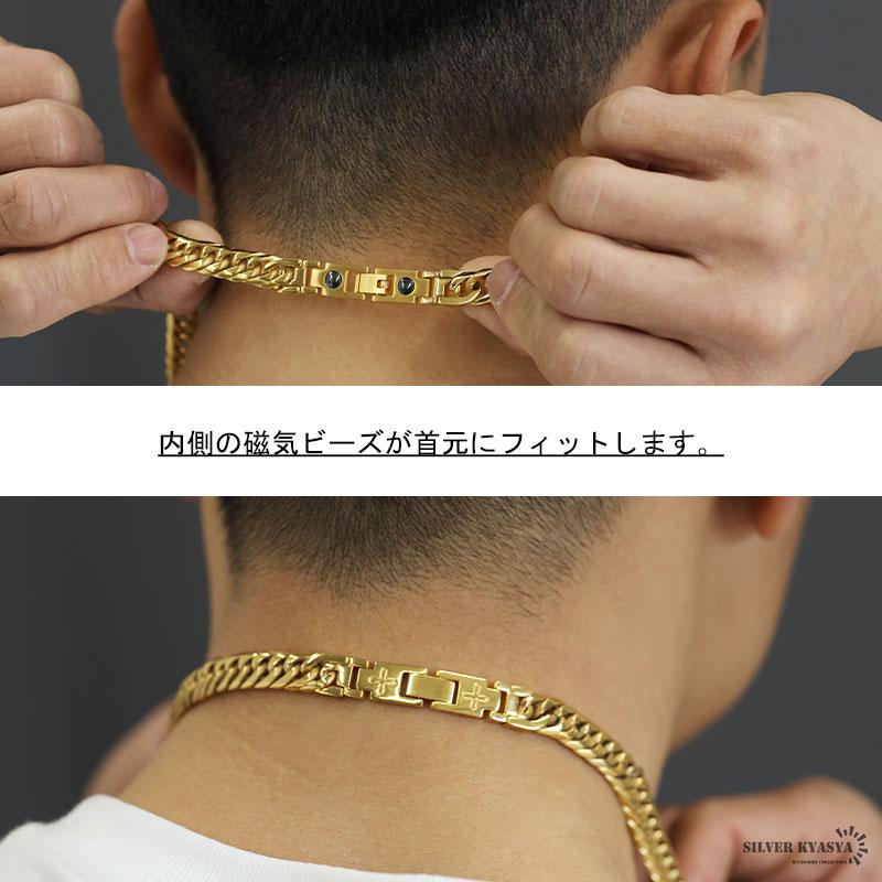 50cm) 純チタン 6面カット ダブル喜平ネックレス チタン