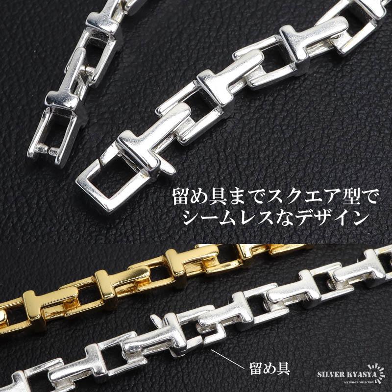60cm) ミックスカラー Tネックレス チェーンネックレス ゴールド