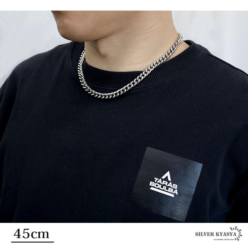 60cm 六字真言 ネックレス メンズ シルバー925 喜平チェーン チェーンネックレス 銀 金剛杵 梵字 刻印の画像