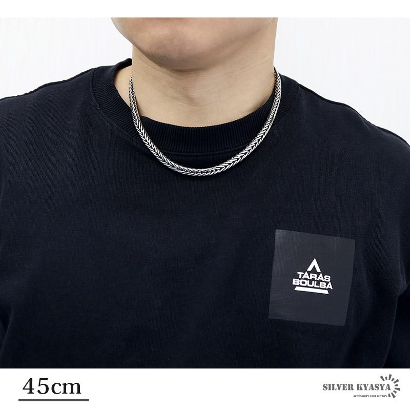 60cm ネックレス メンズ シルバー925 チェーンネックレス 銀 金剛杵 刻印 太幅 金属アレルギーの画像