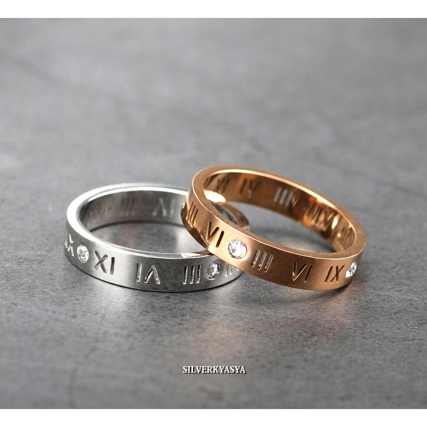 ステンレスリング9号 シルバー、9号) ステンレス リング シルバー CZ 一粒リング 指輪