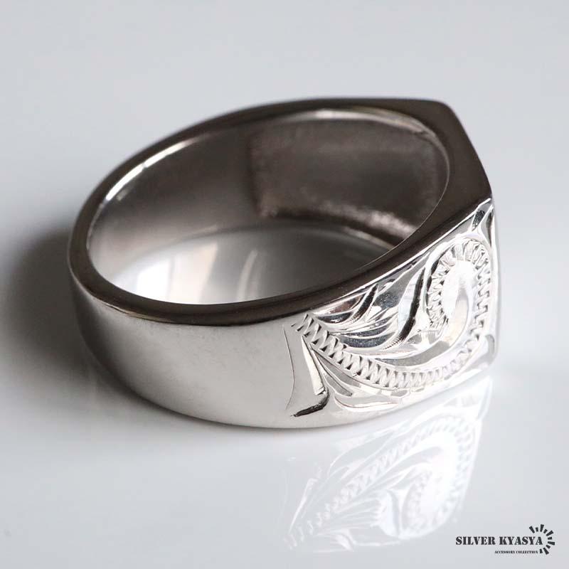 20号) シルバー925 印台リング ハワイアンリング ワイドリング 幅広