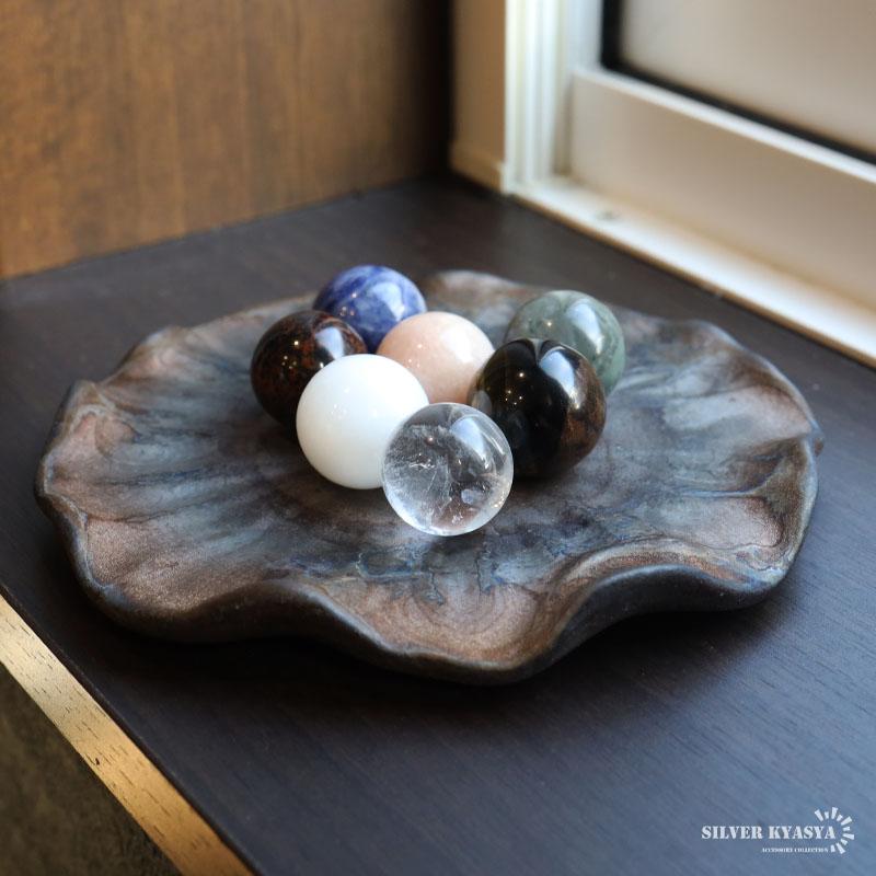 1：水晶) 丸玉 天然石 選べる27種類 20mm前後 一粒 水晶玉 ボール