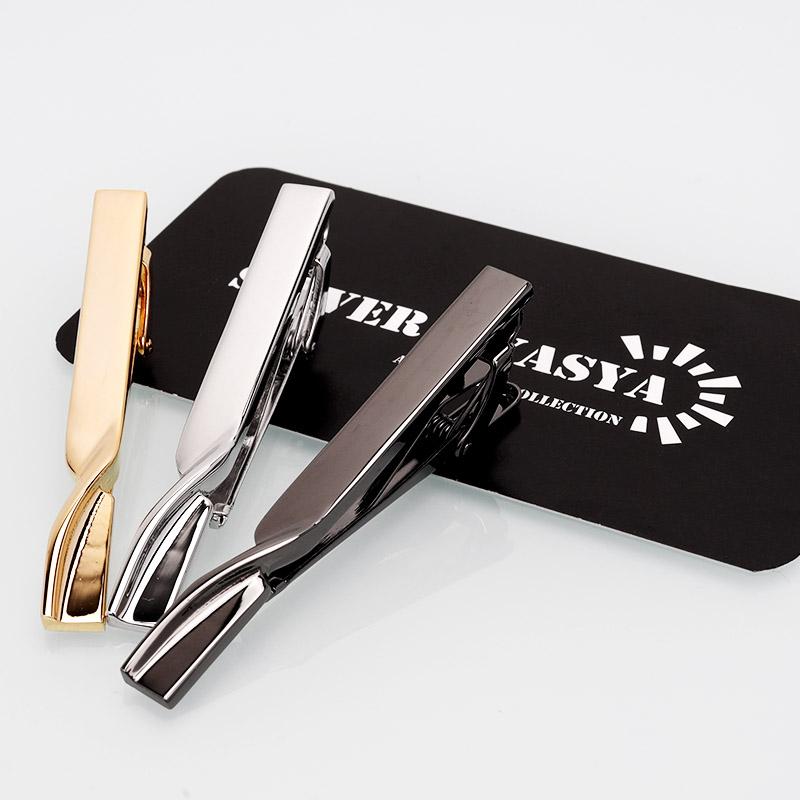 複数買いで最大300円OFFクーポン／ネクタイピン シンプル ツイスト