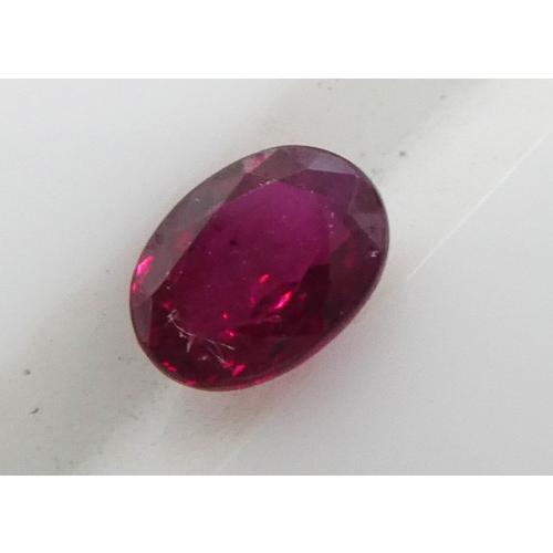 新入荷 加熱 ルビー 0.52ct ルース 7月誕生石 ヒート ビルマ産《即納