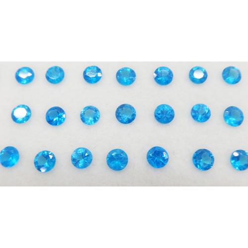 ネオンブルー アパタイト 約3mm 1石値段 レアカラー 《即納