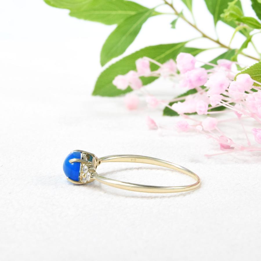 リング ブルーオパール ダイヤ K10イエローゴールド CG090CIBS-YRG-089