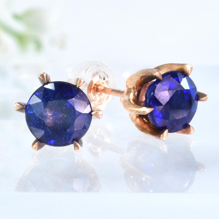 k18WG ダイヤモンド　ピンクサファイア　ブルーサファイア　ピアス k18WG ダイヤモンド ピンクサファイア ブルーサファイア ピアス