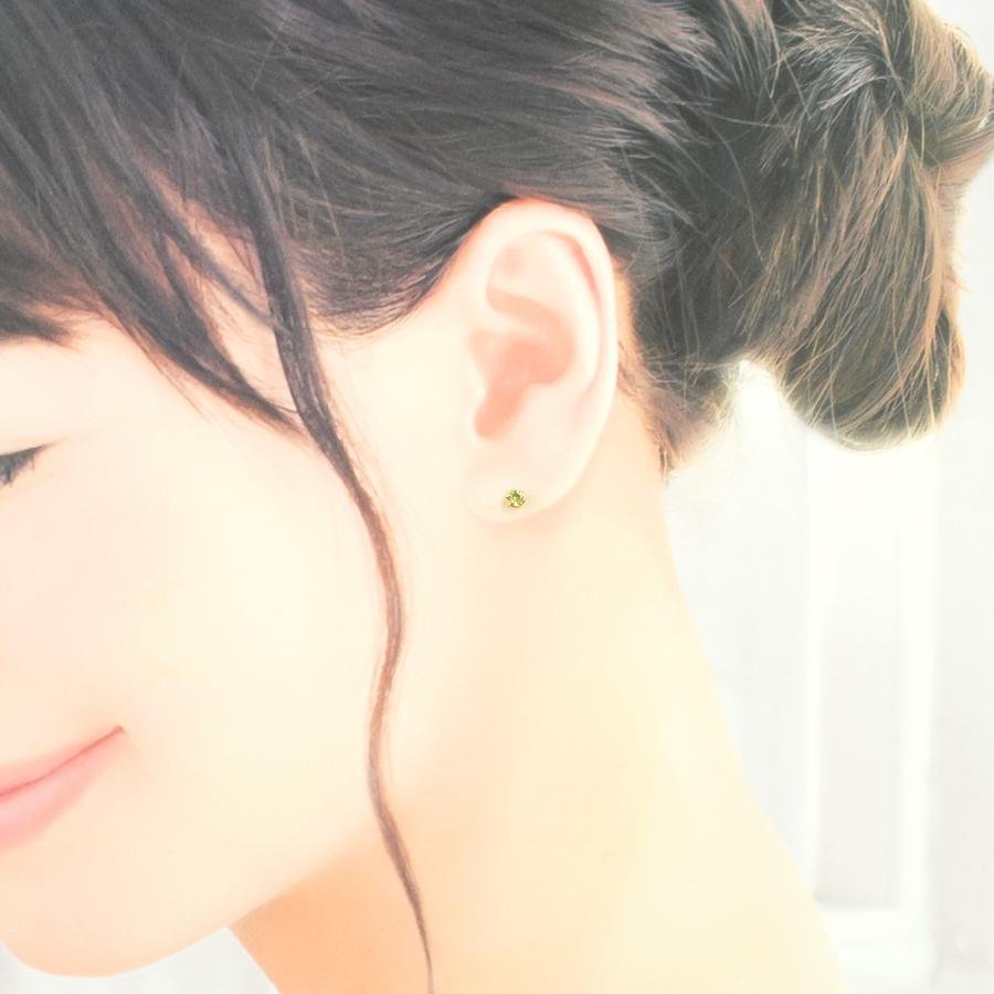 デマントイドガーネット♦︎ピアス♦︎K18 K18金 プラチナ デマントイドガーネット ボディピアス・軟骨