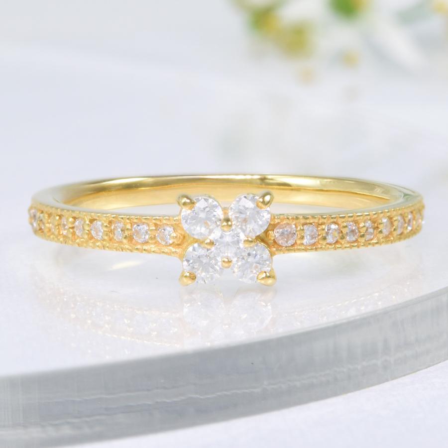 リング 大人フラワー パヴェ SV925 CG070CIBS-YR-078